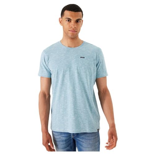 Garcia DE LA Cruz Herren Short Sleeve T-Shirt, Light Teal, XL EU von GARCIA