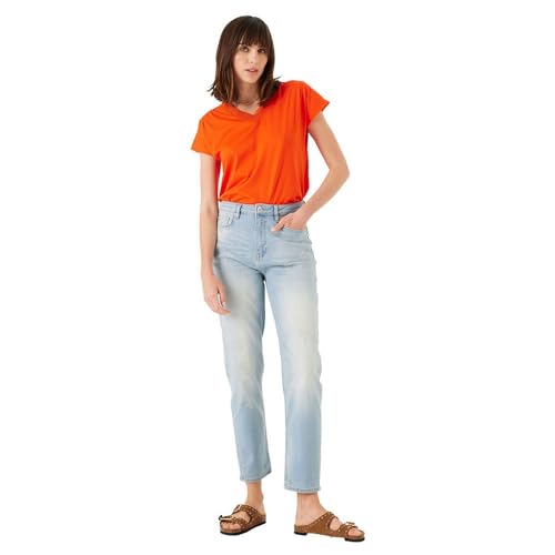 GARCIA Damen Short Sleeve T-Shirt, Manderin Red, XXL von GARCIA