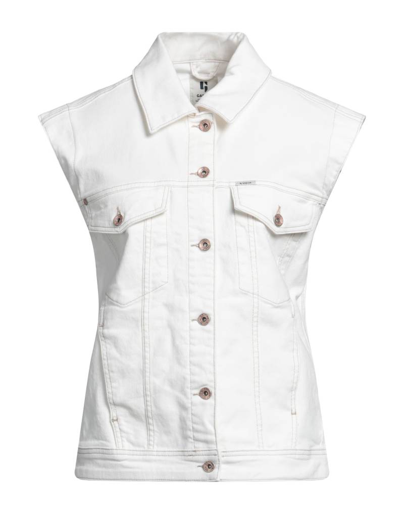 GARCIA Jeansjacke/-mantel Damen Elfenbein von GARCIA