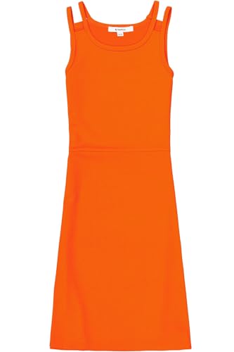 GARCIA Mädchen Sommerkleid A-Form, Größe:164/170, Farbe:Manderin red von GARCIA