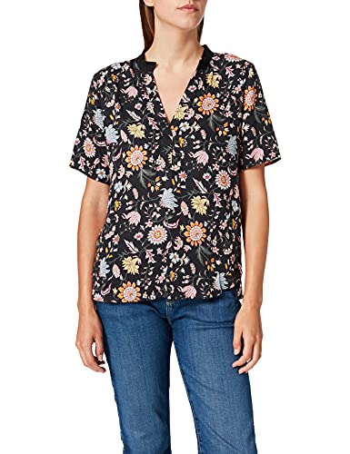 Garcia Damen I90035 Bluse, Mehrfarbig (Black 60), X-Small (Herstellergröße: XS) von GARCIA