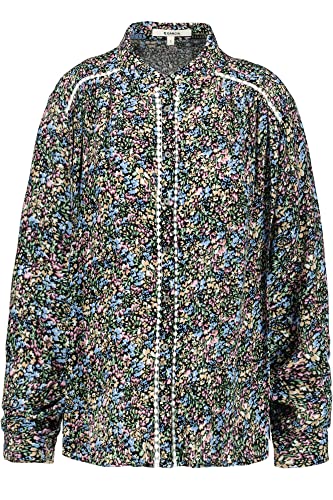 Garcia Damen Shirt Long Sleeve Bluse, Black, L von GARCIA