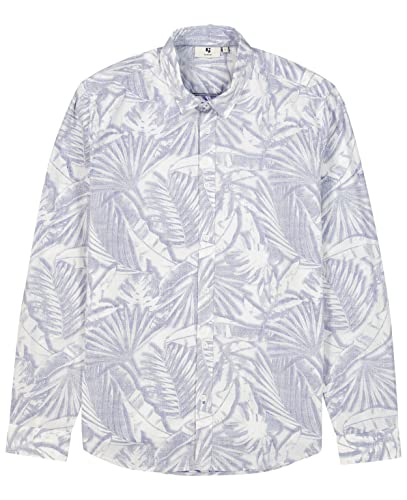 Garcia Herren Shirt Long Sleeve Hemd, White, 3XL Garcia Herren Shirt Long Sleeve Hemd, White, 3XL von GARCIA