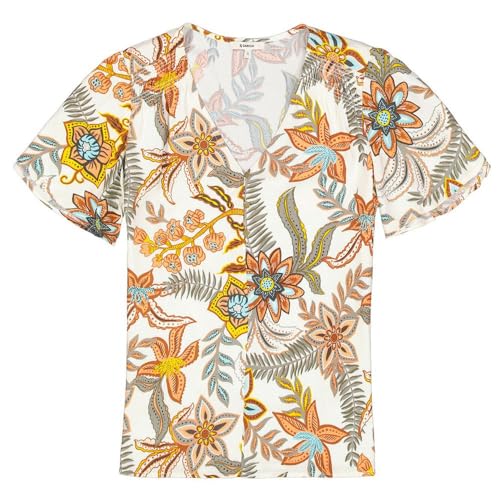 Garcia Women's Shirt Short Sleeve Blouse, Soft kit, X-Large von GARCIA
