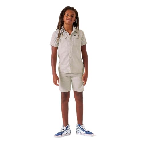 Garcia Kids Jungen Short Sleeve Shirt, Sandshell, 176 EU von GARCIA