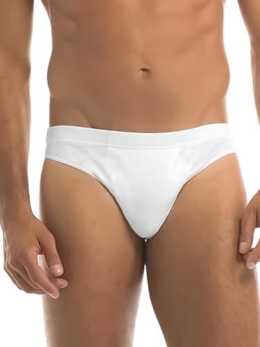 GARDA - 6 Slip Herren Film SCOZIA Art. 0761 Weiss MINISLIP 100% Baumwolle, Weiß S von GARDA