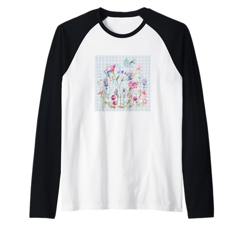 Damen Blumen Aquarell Botanische Blume Libelle und Ameisen Raglan Damen Blumen Aquarell Botanische Blume Libelle und Ameisen Raglan von GARDEN BOTANICAL WATERCOLOR GRAPHIC DESIGNS