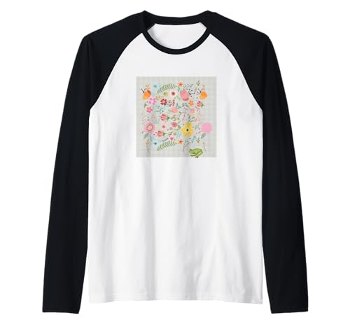 Damen Boho Blumen Aquarell Botanische Blume Frosch Kröte Raglan Damen Boho Blumen Aquarell Botanische Blume Frosch Kröte Raglan von GARDEN BOTANICAL WATERCOLOR GRAPHIC DESIGNS