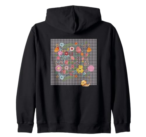 Damen Boho Blumen Aquarell Botanische Blumen & Schnecke Kapuzenjacke Damen Boho Blumen Aquarell Botanische Blumen & Schnecke Kapuzenjacke von GARDEN BOTANICAL WATERCOLOR GRAPHIC DESIGNS