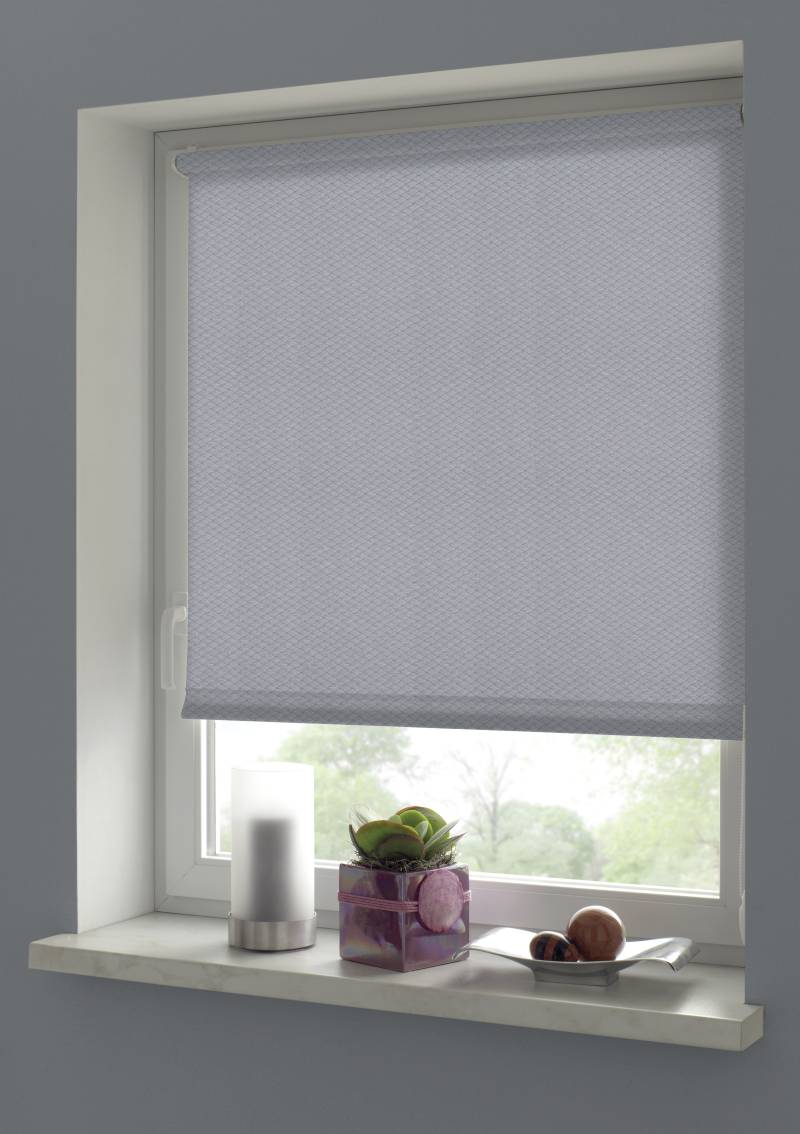 GARDINIA Rollo "Shaun" blickdicht Sichtschutz mit Bohren/ohne Bohren freihängend Rautenmuster als die Wolle GARDINIA Rollo "Shaun" blickdicht Sichtschutz mit Bohren/ohne Bohren freihängend Rautenmuster als die Wolle von GARDINIA