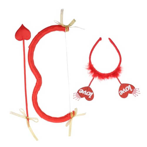 GARIOUANS 1 Set Und Bogen Stirnband Set Bogen Valentinstag Kostümzubehör Valentinstag Cosplay Requisiten Cosplay Party Stirnband Süßes GARIOUANS 1 Set Und Bogen Stirnband Set Bogen Valentinstag Kostümzubehör Valentinstag Cosplay Requisiten Cosplay Party Stirnband Süßes von GARIOUANS