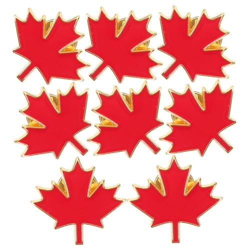 GARIOUANS 10 Stück Teiliges Maple Leaf Broschen Metall Anstecknadeln Kreative Blattform Langlebig Sichere Befestigung für Damen Kleidung Strickjacken Pullover Schmuck Zubehör von GARIOUANS