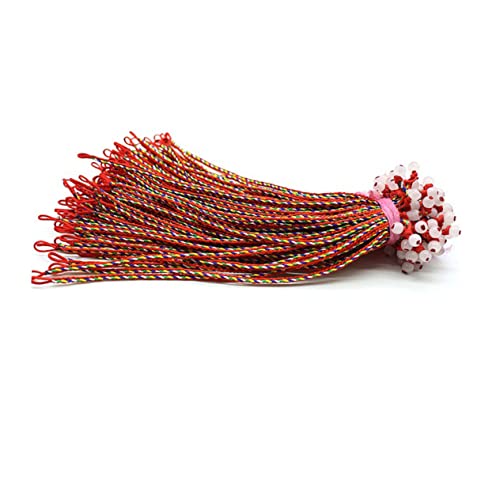 GARIOUANS 100 Stück Handgefertigte Bunte Webarmbänder aus Langlebigem Material Modischer Schmuck für Frauen und Mädchen Perfektes Freundschafts und Armband für Alltag und Party von GARIOUANS