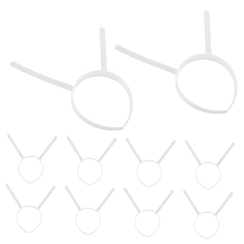 GARIOUANS 10stücke Transparente Stirnband-reifen Aus Kunststoff Für Diy-kopfbedeckungsrahmen Geeignet Als Haar-accessoire Und Basis Für Bastelprojekte von GARIOUANS