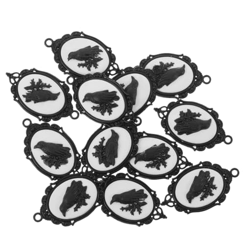 GARIOUANS 12 Stück Teiliges Gothic Anhänger mit Motiv DIY Schmuckanhänger für Halsketten und Armbänder Halloween Themen Charms für Bastelprojekte von GARIOUANS