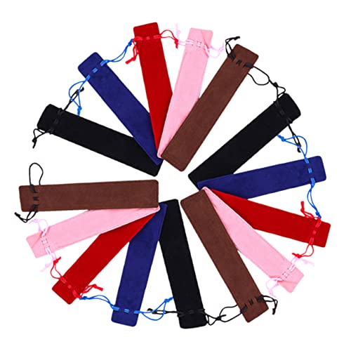 GARIOUANS 15stücke Kordelzug Stifttaschen Kratzfeste Aufbewahrungstaschen Tragbare Stifthüllen Geschenkbeutel Aus Dicken Materialien von GARIOUANS