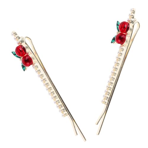 GARIOUANS 2 Stück Elegante Haarspangen mit Strassbesatz Sichere Seiten haarclips für Frauen Modischer Haarschmuck für Alltag Party und Hochzeit Zierliche Barrette für Stilvolle Frisuren von GARIOUANS