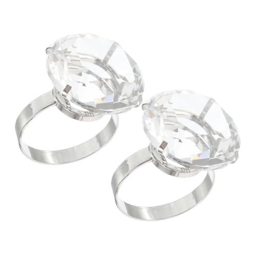 GARIOUANS 2 Stück Große Diamantring-Requisiten hochzeit strass ring Hochzeits-Requisite-Strassring Hochzeit-Strass-Ring-Requisite Kristall-Strass-Ehering Verlobungsring Legierung Transparent GARIOUANS 2 Stück Große Diamantring-Requisiten hochzeit strass ring Hochzeits-Requisite-Strassring Hochzeit-Strass-Ring-Requisite Kristall-Strass-Ehering Verlobungsring Legierung Transparent von GARIOUANS