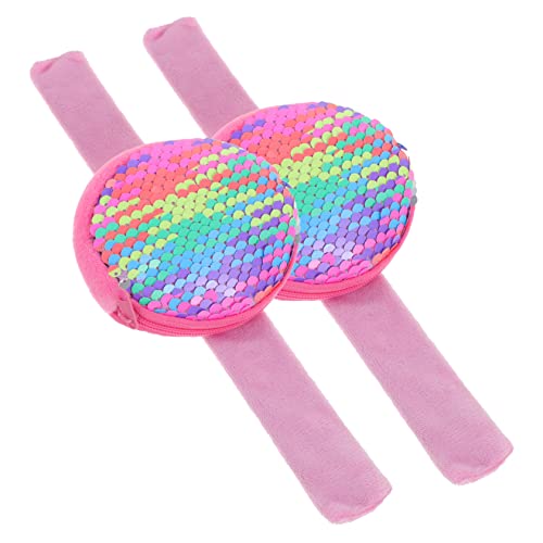 GARIOUANS 2 Stücke Slap Armbänder für Kinder Bunte Partygeschenke Dekorative Schlagelemente Leicht und Angenehm zu Tragen von GARIOUANS