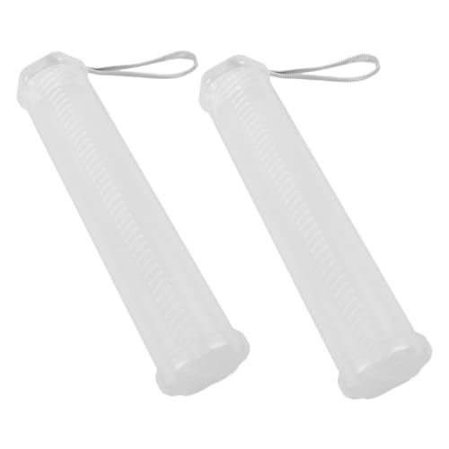 GARIOUANS 2 Stück Transparenter Ausziehbarer Stiftehalter Robustem Kunststoff Flexibler Federmäppchen Ersatz für Schule und Künstlerbedarf Leichter Tragbarer Schreibwaren Organizer mit von GARIOUANS