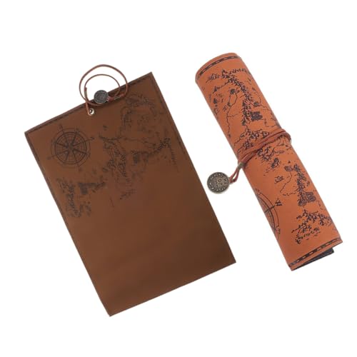 GARIOUANS 2 Stück Vintage Canvas Pen Roll Organizer Gerolltes Federmäppchen aus Langlebigem Material Platzsparend und Schützend für Stifte und Bleistifte Praktische Stifteetui Tasche für von GARIOUANS