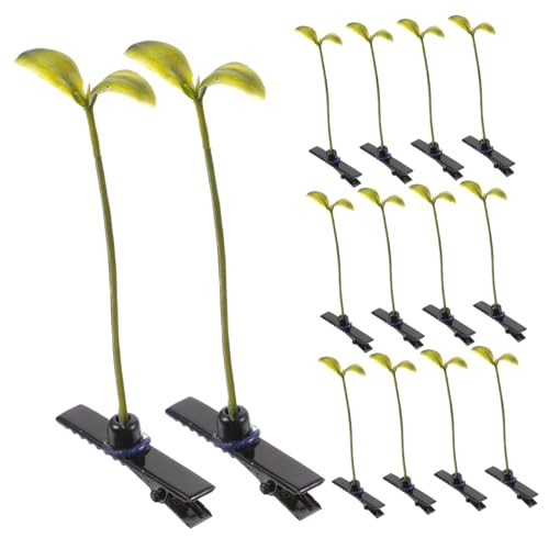 GARIOUANS 20 Stück Teiliges Leichte Haarklammern mit Dekorativem Bohnensprossen motiv Kreative Bunte Haarspangen für Mädchen und Damen Modische Kinderhaarschmuck für Alltag und Party von GARIOUANS