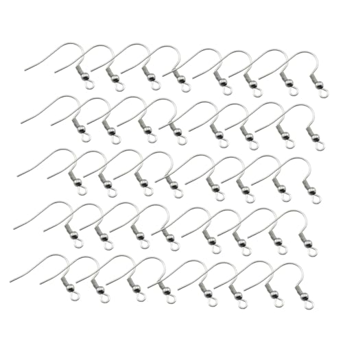 GARIOUANS 200stücke Einfache Ohrring-teile Aus Metall Zum Selbermachen Anti-allergie Zubehör Für Damen Weiblich Weiß von GARIOUANS