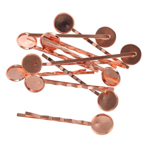 GARIOUANS 20stücke Lünetten-haarspangenrohling Runde Tablett-haarspangen-diy Kupfermaterial Haarspangen-lünette Basis Für Diy-haarspangen-lünette von GARIOUANS