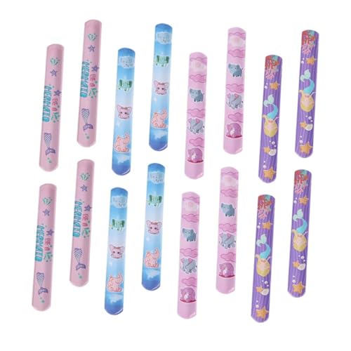 GARIOUANS 25 Stück Teiliges Schnapparmband Niedliche PVC Armbänder mit Stylischem Design Flexibel und Verstellbar Partygeschenke für Jungen und Mädchen Bunte Mixstile Geeignet für von GARIOUANS