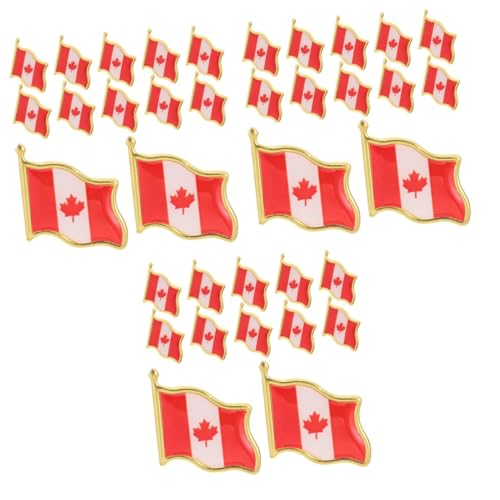GARIOUANS 3 Sätze Flaggen Brosche Anstecker Metall Abzeichen Für Kleidung Für Partys Und Feiern Vielseitig Einsetzbar Und Dekorativ 25 Stück * 3 von GARIOUANS