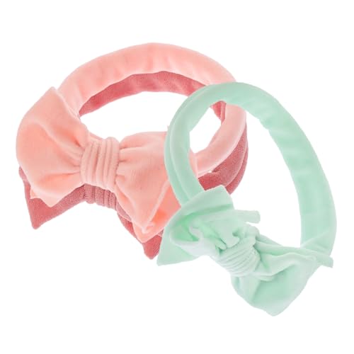 GARIOUANS 3 Stück Teiliges Stirnband mit Zarten Schleifen Weiche Elastische Nylon Kopfbedeckung für Mädchen Dekorative Party Haarbänder Leicht Flexibel und Handgefertigt für Alltag und von GARIOUANS