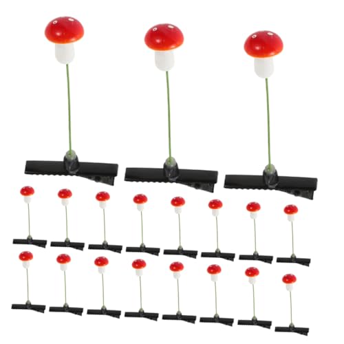 GARIOUANS 30 Stück Mushroom Haarspangen für Frauen Niedliche Haarklammern im Pilzdesign zum Haar für Partys Aufführungen und Verspieltes Accessoire für Besondere Anlässe von GARIOUANS