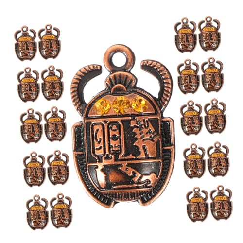 GARIOUANS 30stücke Metallanhänger Für Armbänder Käferanhänger Zur Schmuckherstellung Ägyptische Anhänger Schmuckanhänger Kettenanhänger Metallanhänger Käferanhänger Anhänger von GARIOUANS