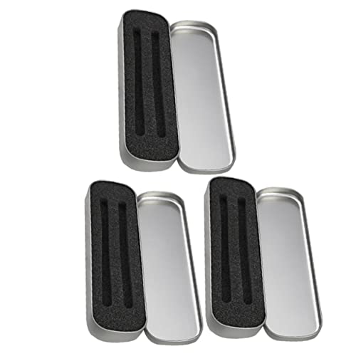 GARIOUANS 3 Stück Metall Federmäppchen Multifunktionale Stiftebox für Schule und Büro Rechteckig Großer Stauraum Kreativer Organizer von GARIOUANS