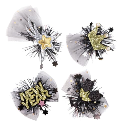 GARIOUANS 4 Stück Teiliges Neujahrsfest Damen Haarschmuck Leichtes Schonendes Haarclip Alltag Party Karneval und Foto-requisiten von GARIOUANS