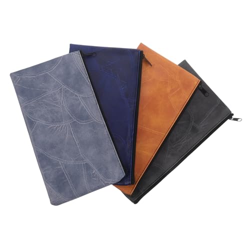 GARIOUANS 4 Stück Teiliges PU Münzbeutel mit Reißverschluss Wasserdichter Geldbeutel und Make Up Organizer Kompakte Multifunktionale Geldtasche für Bargeld Kosmetik und Ausweise Leicht und von GARIOUANS