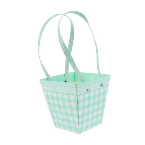 GARIOUANS 5 Stück Teiliges Modische Blumen geschenktüten aus Strapazierfähigem Papierboard mit Kunststoffgriffen Robust und Stilvoll für Floristen Hochzeiten Balkon Zufällige Farbe von GARIOUANS