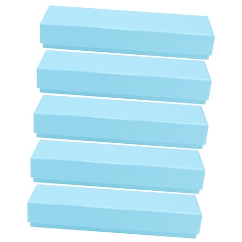 GARIOUANS 5 Stück Teiliges Stifteetui aus Robustem Material mit Schaumstoffeinsatz Rechteckige Aufbewahrungsbox für Stifte und Papier und Tragbar für Schüler und Schreibwarenliebhaber von GARIOUANS