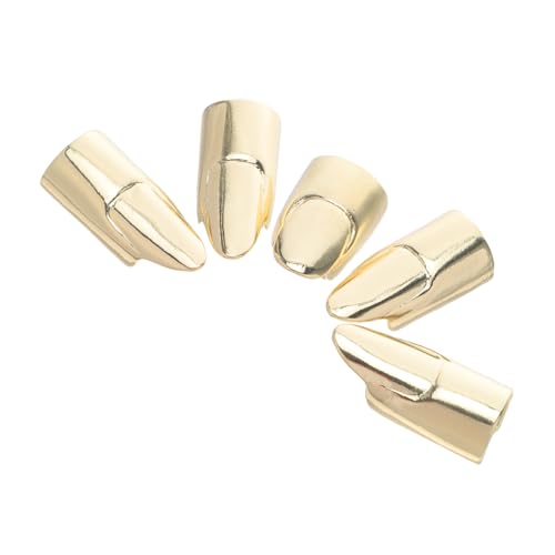 GARIOUANS 5 Stück Teiliges Verstellbares Nagelring aus Metall für Damen Abnehmbare Fingernagel Klauen Modisches Punk Schmuckstück für Halloween Cosplay und Partys von GARIOUANS