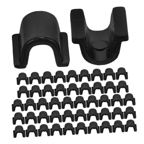 GARIOUANS 50 Stück Haarseil Befestigungsklammern aus Kunststoff Flexible Haargummi Halter Langlebige DIY Haarschmuck Zubehör für Frauen Geeignet für Haargummis Tragbar und Vielseitig von GARIOUANS