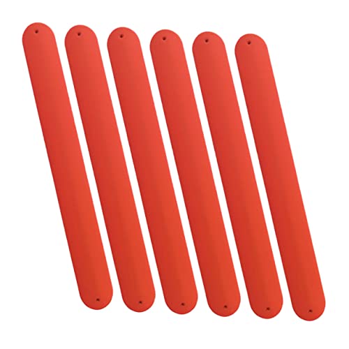 GARIOUANS 6 Stück Silikon Schnapparmbänder für Bunte Slap Armbänder Party Mitgebsel und Bastelbedarf für Kreative Kindergeburtstagsfeiern von GARIOUANS