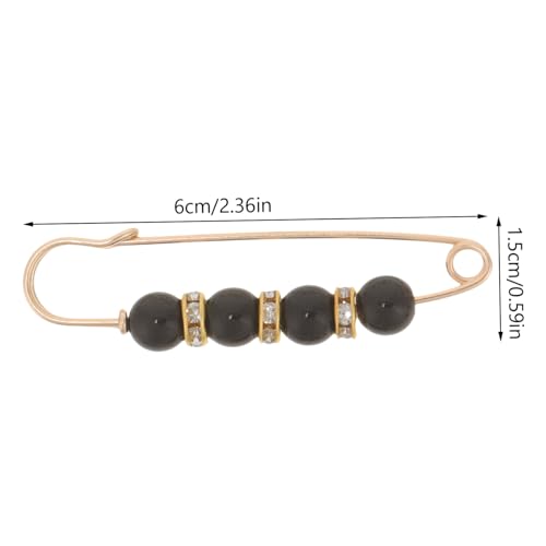 GARIOUANS 6 Stück Teiliges Verstellbare Perlenbroschen Sicherheitsnadeln Taillenclip für Hosen Taillenverkleinerer Modischer Schalclip für Damen Kleidungsschal Shirt Befestigung von GARIOUANS