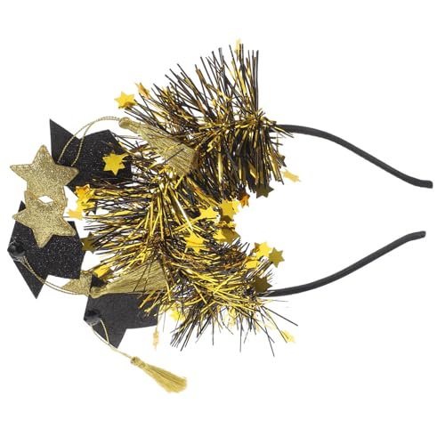 GARIOUANS Abschlussfeier Haarband mit Doktorhut Dekorative Abschlusskopfbedeckung für Graduationsfeiern Leichtes und Vielseitiges Accessoire Fotos und Besondere Anlässe von GARIOUANS