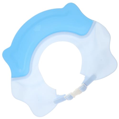 GARIOUANS Badehaube Waschhaube aus Weichem Wasserdichtem Material mit Verstellbarem Verschluss Ohrenschutz und Elastischem Sitz für Junge Mädchen und Kleinkinder Niedliches Design Leicht von GARIOUANS