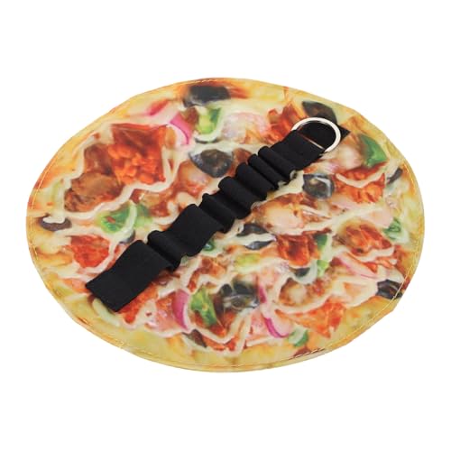 GARIOUANS Canvas Federmäppchen im Pizza Design Runde Stifttasche aus Robustem Material Kompakte Aufbewahrung für Zeichenstifte Pinsel und Schreibwaren Leicht und Tragbar für Schule und von GARIOUANS