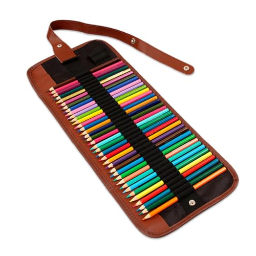 GARIOUANS Canvas Stifterolle mit Fächern Langlebige Waschbare Farbstift Aufbewahrungstasche Platzsparend Rollbar Leichtes Kompaktes Mäppchen für Künstler und Schüler als von GARIOUANS