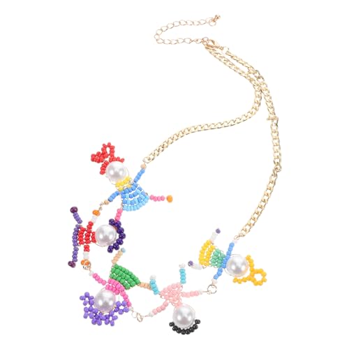 GARIOUANS Kreative Cartoon Halskette Für Mädchen Bunte Perlenkette Für Mädchen Verspielter Schmuck Für Teenager Prinzessinnen-design Für Festliche Anlässe Und von GARIOUANS