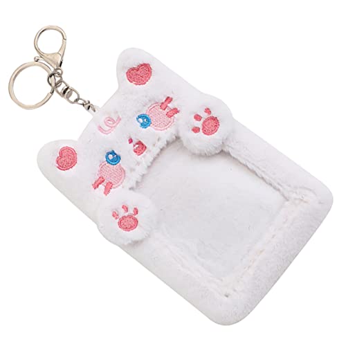 GARIOUANS Kuscheliger Tier-kartenhalter Aus Plüsch Süße Ausweishülle Für Fotos Und Id-Karten Mit Schlüsselanhänger Für Lehrer Studenten Und Büroangestellte Schützt Vor Flecken Und von GARIOUANS