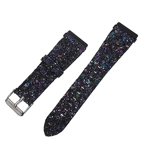 GARIOUANS Glitzerndes Uhrenarmband Kompatibel mit Fitbit Se Verstellbares Modisches Leder Ersatzarmband für Damen Installieren von GARIOUANS