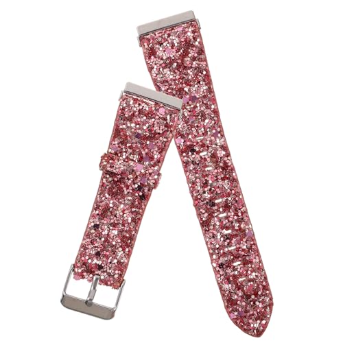 GARIOUANS Glitzerndes Zartes Uhrenarmband aus Umweltfreundlichem Leder Kompatibel mit Fitbit Se Verstellbar Modisches Armband für Damen und Herren Geschenkidee von GARIOUANS